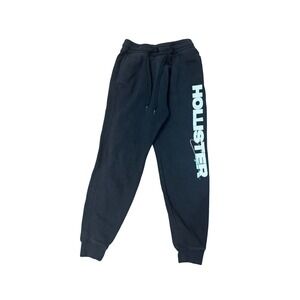 Hollister Sweatpants Womens XS Black Joggers Fleece Activewear Y2K Like